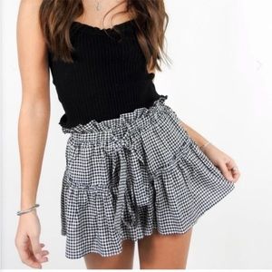 Grey Bandit Gingham Shorts